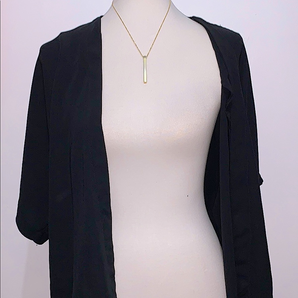 Black cardigan